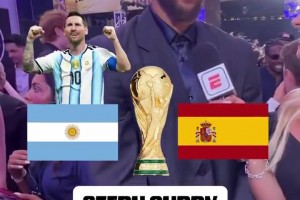 库里预测世界杯：很难不看好梅西连冠！似乎老天爷都站在他们那边